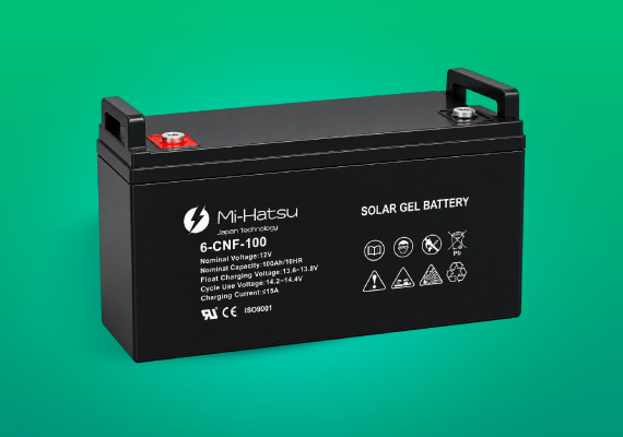 Batería Gel Mi-Hatsu 12V 100Ah Ciclo Profundo