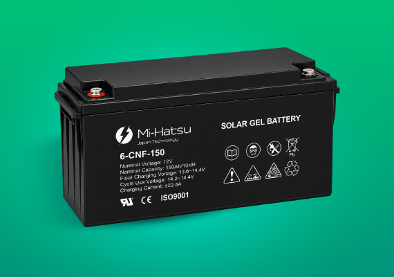 Batería Gel Mi-Hatsu 12V 150Ah Ciclo Profundo