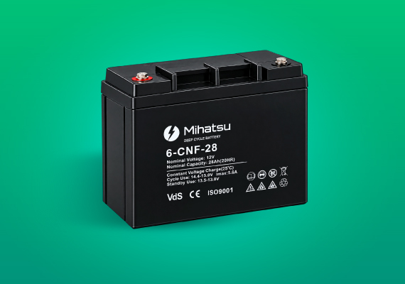 Batería Gel Mi-Hatsu 12V 40Ah Ciclo Profundo