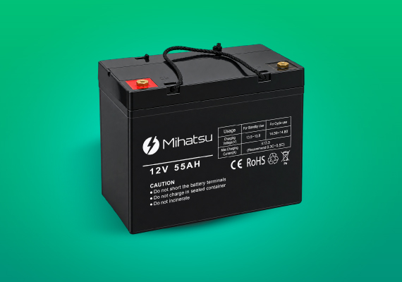 Batería Gel Mi-Hatsu 12V 55Ah Ciclo Profundo