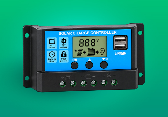 Controlador de Carga Solar PWM 20A 12V/24V