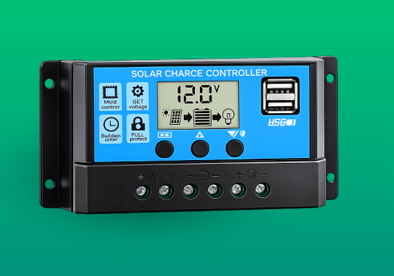 Controlador de Carga Solar PWM 30A 12V/24V